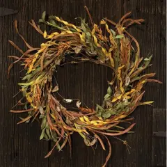 Fall Wheat & Grass Wreath, 20"