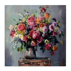 Stupell Industries Abundant Rose Bouquet Canvas Wall Art Design by Marilyn Hageman