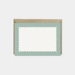 Little Scallop Border Note Cards X