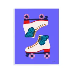 Stupell Industries Bold Roller Skates Wall Plaque Art Design by Jessica Beck