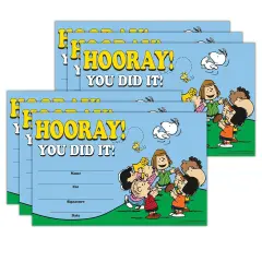 Peanuts&reg; Recognition Awards, 36 Per Pack, 6 Packs