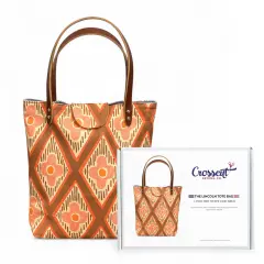 Crosscut Sewing Co.&reg; Lincoln Tote Sewing Kit - Beginner Sewing Project Kit Pacific
