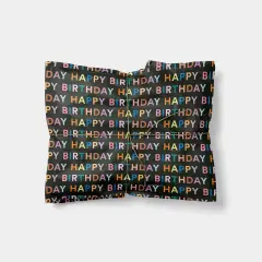 Colorful Letters "Happy Birthday" Gift Wrap VII