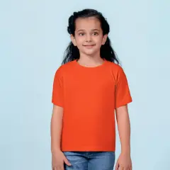 Gildan&reg; Heavy Cotton Crewneck Short Sleeve Youth T-Shirt - 5000B Coral silk