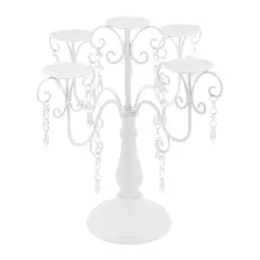 2Pcs 5-Arm Vintage Candle Holders Elegant Decors For Celebration Party Wedding