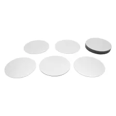6" 18Pcs Tabletop Round Trays Acrylic Plate Candle Plate Circle Mirror Wedding