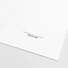 Blank Artist Signature Stamp V