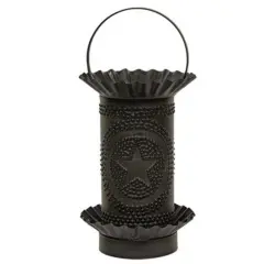 Kettle Mini Tart Warmer With Punched Stars Black