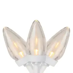 Northlight LED C7 Christmas Lights - Warm White - 16' White Wire - 25ct