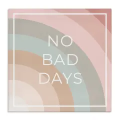 Stupell Industries No Bad Days Rainbow Canvas Wall Art Design by Anna Quach