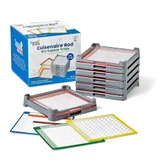 Cuisenaire&reg; Rod Workspace Trays, Set of 6