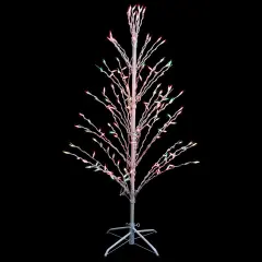 Northlight Pre-Lit Cascade Twig Tree Outdoor Christmas Decoration - 4' - Multicolor Lights
