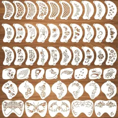 50 Pcs Face Paint Stencils Set