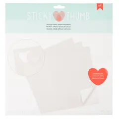 Sticky Thumb Double-Sided Adhesive Sheets 12"X12" 10/Pkg-Clear