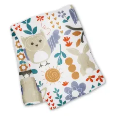 Leika Owl/Bunny Cotton Muslin Baby Swaddling Blanket
