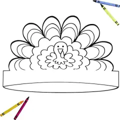 Color Your Own Turkey Crowns - 12