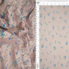 1 yard Ditsy Lace Digital Print Fabric 56/58 Inches Wide COCO