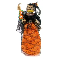 Gallerie Ii 18.5 Inch Countess Of Orange Owl Halloween Figurine , Lightweight Halloween Decor Halloween Tabletop Decoration