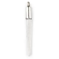 The Bead Chest Bezeled Bone Tooth Pendant 65mm Nepal White Large Hole