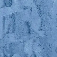 Luxe Cuddle Hide Bluebell Fabric per yard