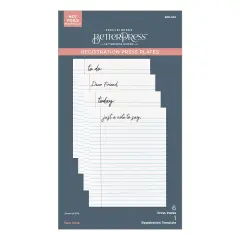 Spellbinders Registration Press Plates-Take Note