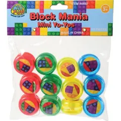 Block Mania Mini Yo Yos Include 12 Units
