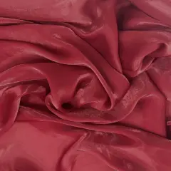 1 Yard Crystalized Reflective Liquid Faux Silk Chiffon Fabric for Bridal Gowns Evening Wear and Decor 59/60 Inches Width Burgundy
