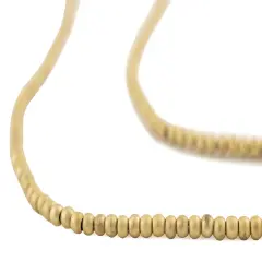 The Bead Chest Brass 3mm Seed Beads, Full Strand of Quality Metal Spacers for DIY Jewelry Design