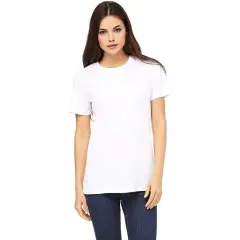 Gildan&reg; Softstyle Women&rsquo;s Lightweight Crewneck Short Sleeve T-Shirt White