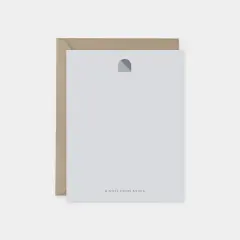 Boccaccio Font Monogram Note Cards