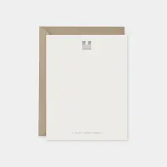 Boccaccio Font Monogram Note Cards II
