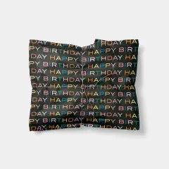 Colorful Letters "Happy Birthday" Gift Wrap VI