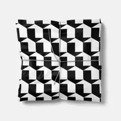 Black & White Geo Shape Gift Wrap X