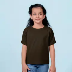 Gildan&reg; Heavy Cotton Youth Crewneck Short Sleeve T-Shirt - 5000B Dark chocolate