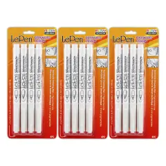 LePen&reg; Drawing Pens, 4 Per Pack, 3 Packs