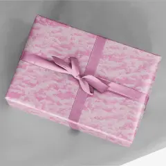 Pink Holiday Trees Gift Wrap