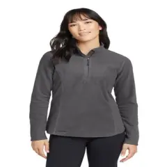 Eddie Bauer&reg; Women's Half Zip Microfleece Jacket Grey Steel