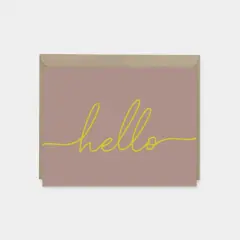 "Hello" Greeting Card II