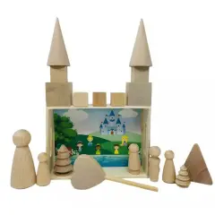 Kitcheniva My Little Sensory Tray Disney Princess Addition Wooden Sensory Kit Toy