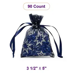 Printed Flat Organza Bag 3.5" x 5" Perfect for Small Gifts