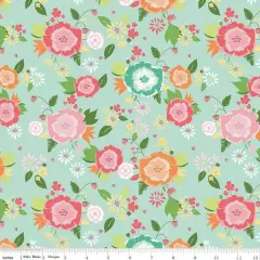 Main in Aqua (c16370-aqua) | Summer Skies and Fireflies | Gracey Larson | Riley Blake