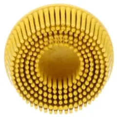 Scotch-Brite&trade; Roloc&trade; Bristle Disc, RD-ZB, 80, TR, Yellow, 2 in x 5/8 in, Tapered
