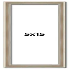 Panoramic Classic Modern Silver Frame - UV Acrylic, Foam Board Backing, Hanging Hardware