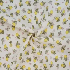1 Yard Lemon Rayon Crinkle Fabric &ndash; 50/52&rdquo; Wide Lightweight Material