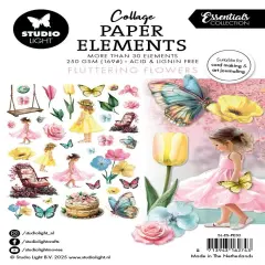 Studio Light Essentials Paper Elements 35/Pkg-Fluttering FLowers