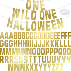 78 Pcs Make Your Own Banner Kits Large Size 6 Inch DIY Glitter Letter Pack