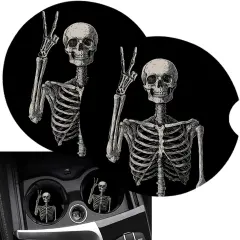 2 Pack Absorbent Ceramic Stone Drinks Coaster Set