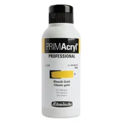 Schmincke Primacryl Professional Fluid Acrylic - Classic Gold, 250 ml bottle