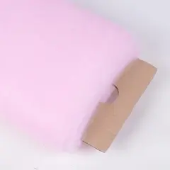 50 Yard Tulle Fabric Bolt Soft Fine Diamond Netting For Wedding Veils Crafting And Party Decoration 108 inch Width Baby Pink
