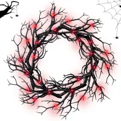 Halloween Black Branch Wreath